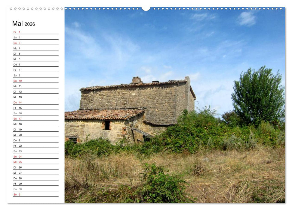 Camino di Assisi - Franziskusweg (CALVENDO Premium Wandkalender 2026)