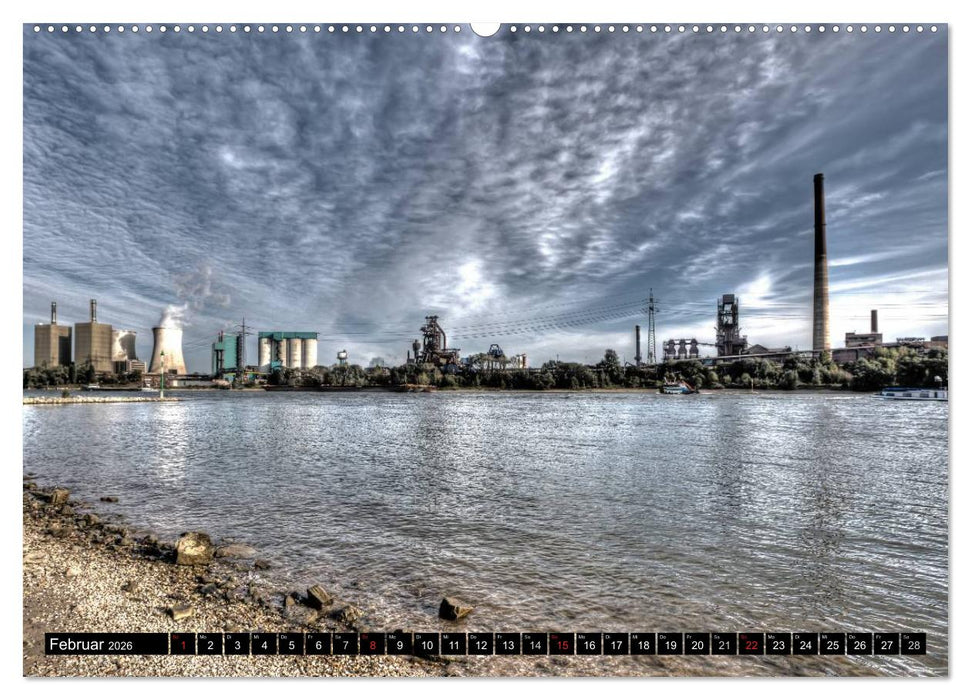 Duisburg am Rhein - R(h)einblicke (CALVENDO Premium Wandkalender 2026)