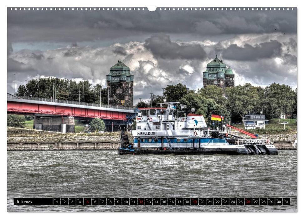 Duisburg am Rhein - R(h)einblicke (CALVENDO Premium Wandkalender 2026)