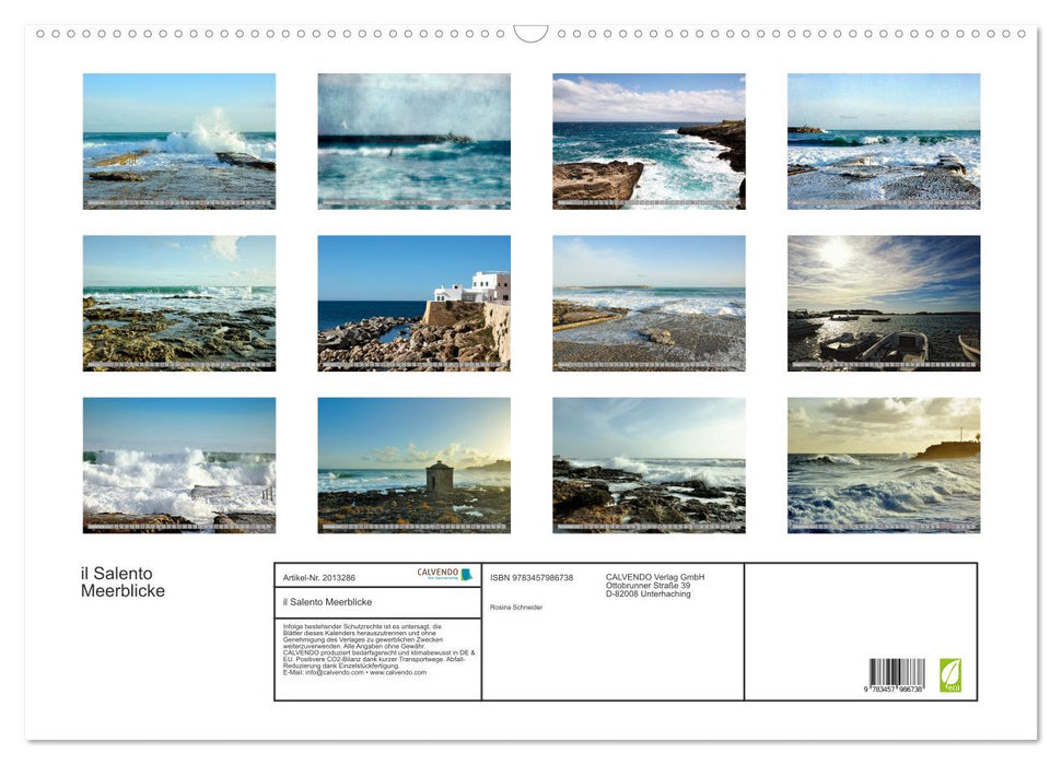 il Salento Meerblicke (CALVENDO Wandkalender 2026)