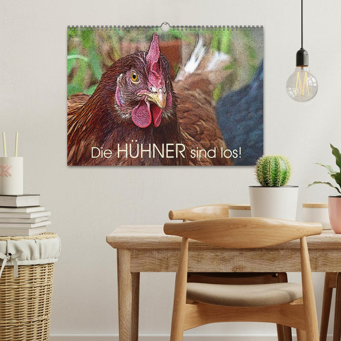 Die Hühner sind los! (CALVENDO Wandkalender 2026)