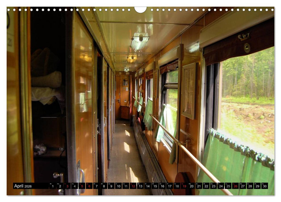Der Transsibirische Eisenbahn Kalender (CALVENDO Wandkalender 2026)