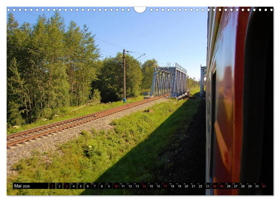 Der Transsibirische Eisenbahn Kalender (CALVENDO Wandkalender 2026)