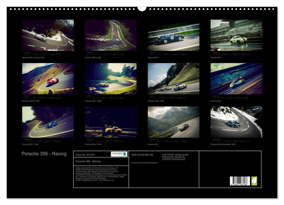 Porsche 356 - Racing (CALVENDO Wandkalender 2026)