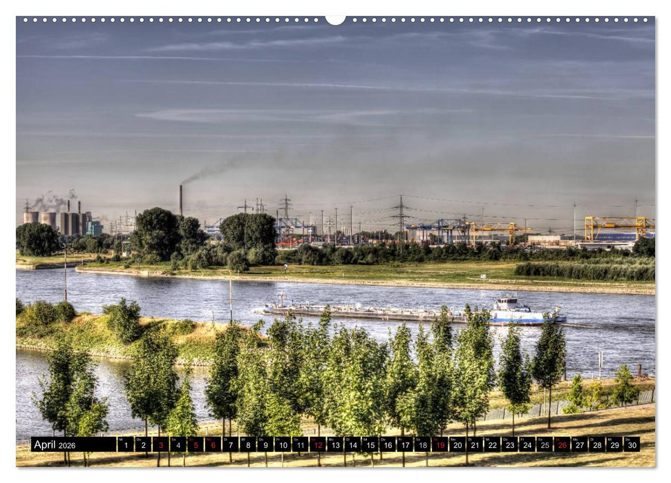 Duisburg am Rhein - R(h)einblicke (CALVENDO Wandkalender 2026)