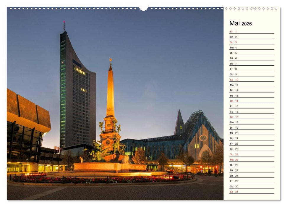 Reise durch Leipzig (CALVENDO Wandkalender 2026)
