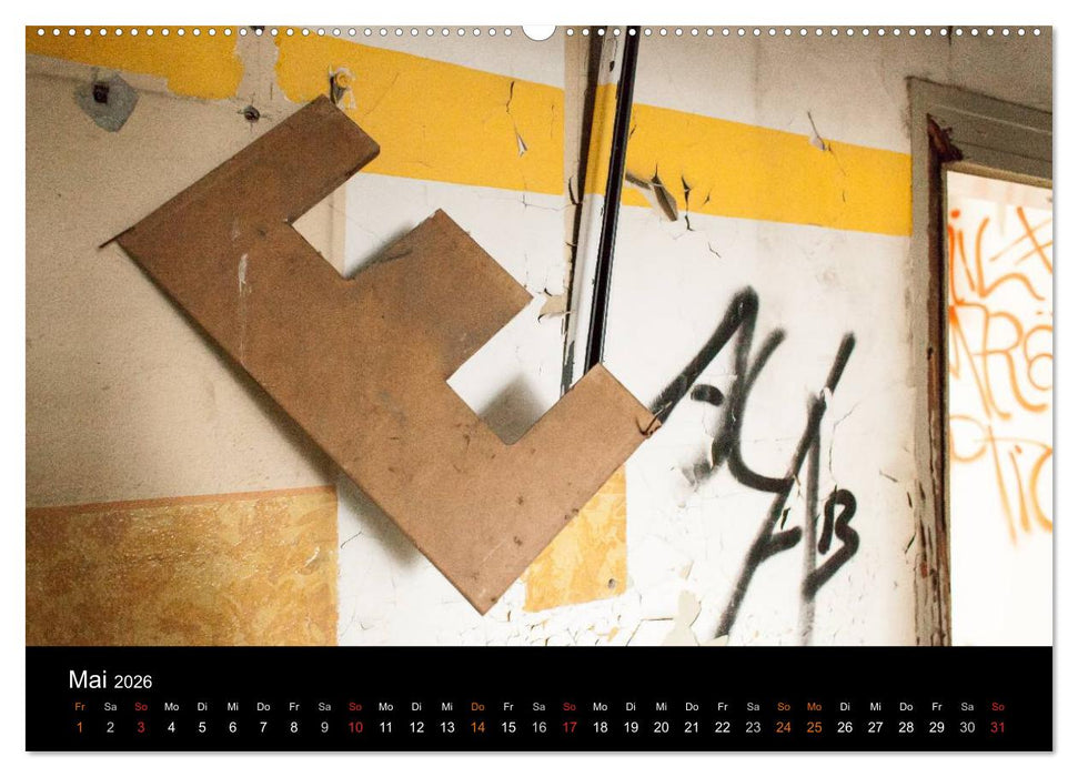 Verlassene Orte. Alter Postbahnhof Leipzig (CALVENDO Premium Wandkalender 2026)