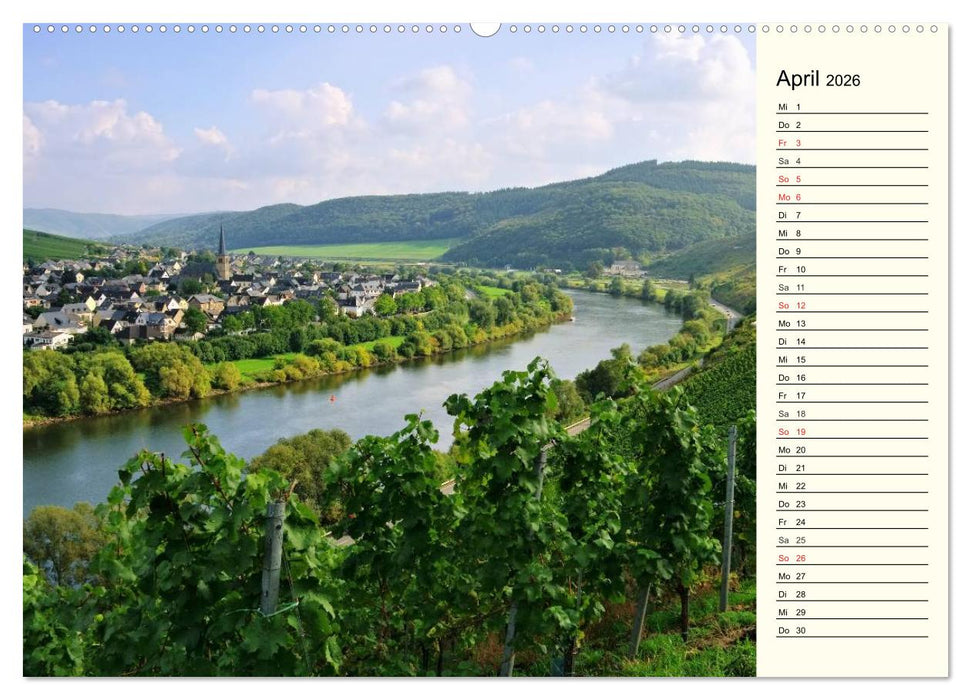 Entlang der Mosel (CALVENDO Premium Wandkalender 2026)