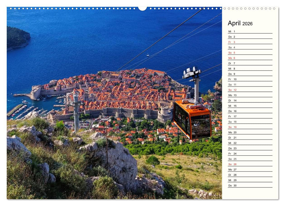 Dubrovnik - Perle der Adria (CALVENDO Premium Wandkalender 2026)