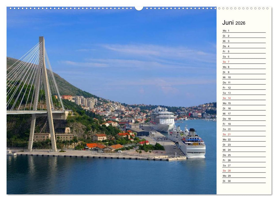 Dubrovnik - Perle der Adria (CALVENDO Premium Wandkalender 2026)