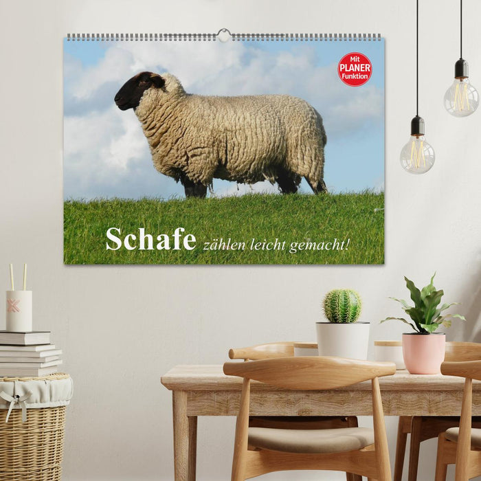 Schafe zählen leicht gemacht! (CALVENDO Wandkalender 2026)