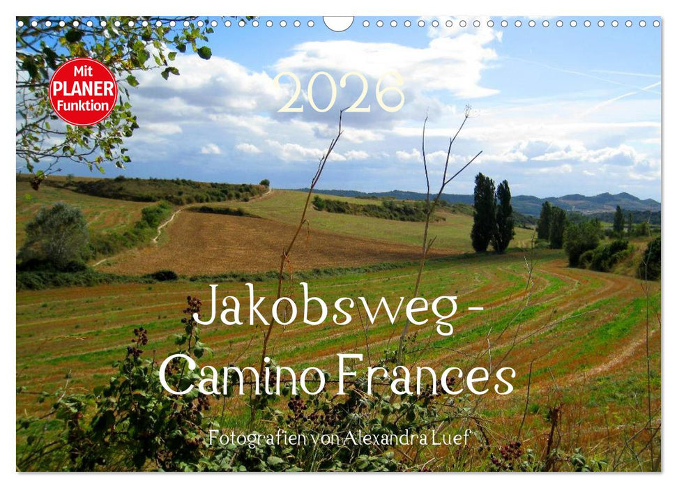 Jakobsweg - Camino Frances (CALVENDO Wandkalender 2026)