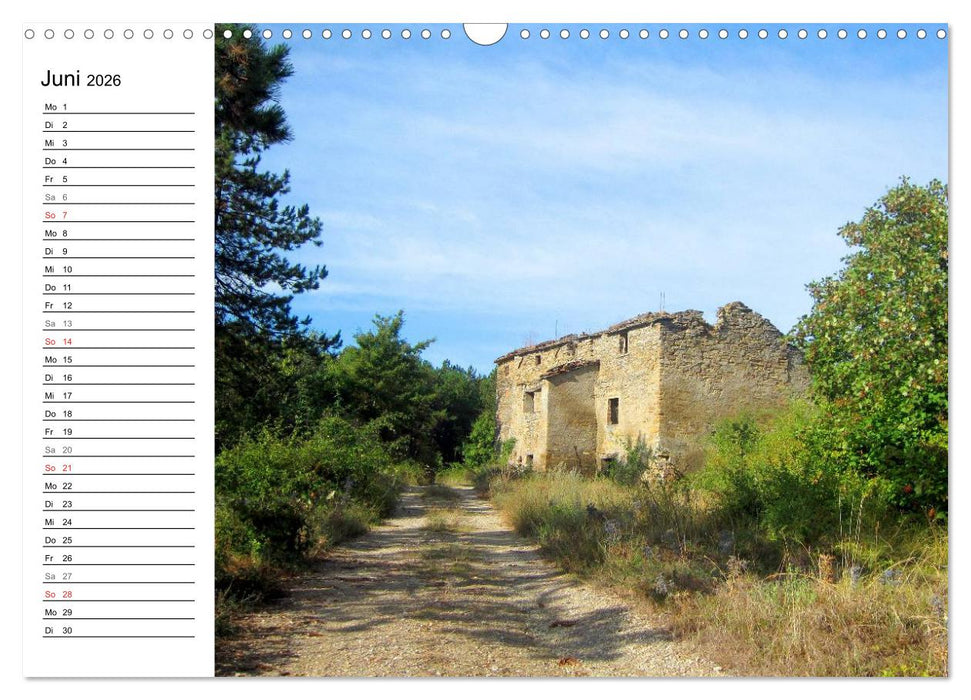 Franziskusweg - Camino di Assisi (CALVENDO Wandkalender 2026)