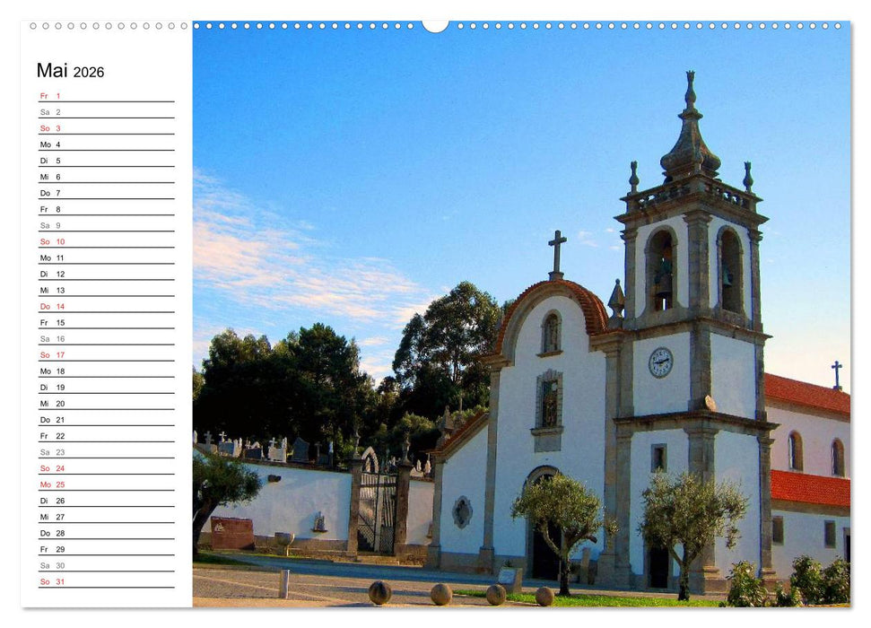 Jakobsweg - Camino Portugues (CALVENDO Wandkalender 2026)