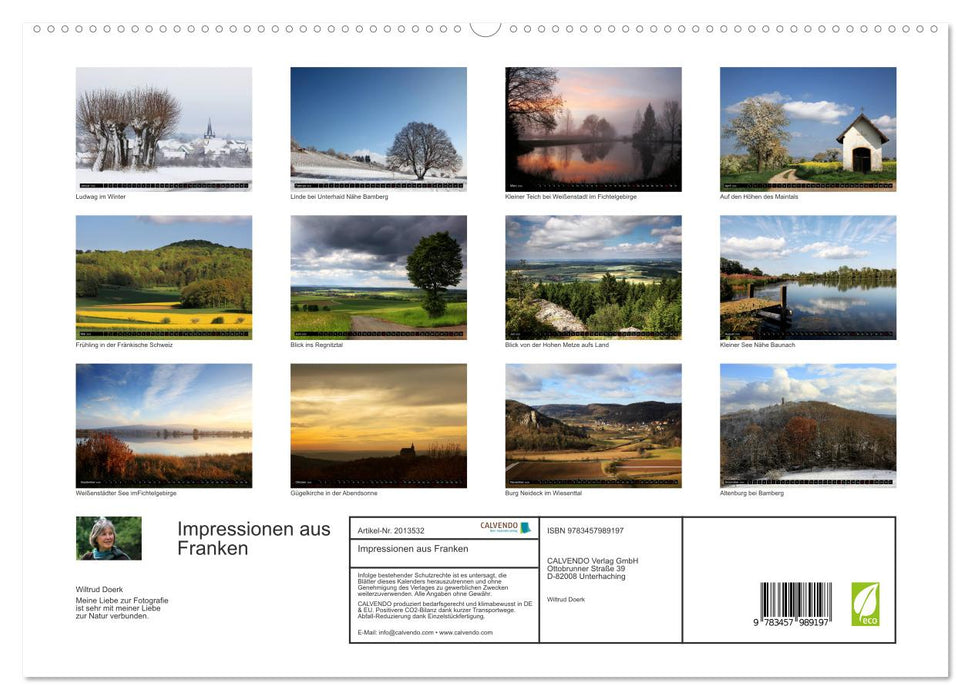 Impressionen aus Franken (CALVENDO Premium Wandkalender 2026)