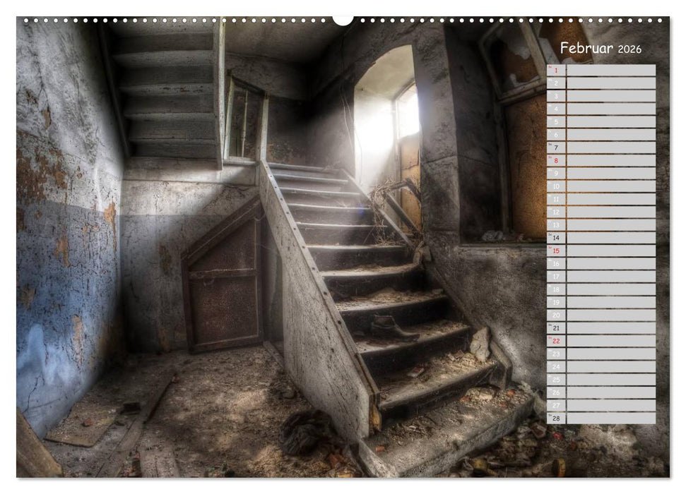 Lost Places - verlassene Orte (CALVENDO Premium Wandkalender 2026)