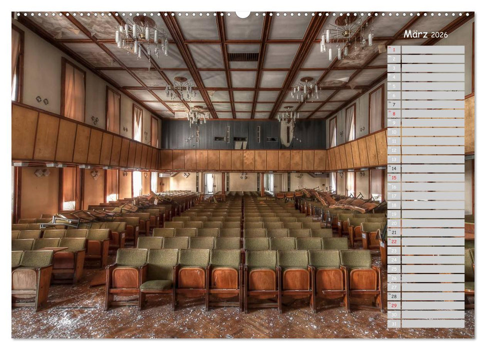 Lost Places - verlassene Orte (CALVENDO Premium Wandkalender 2026)
