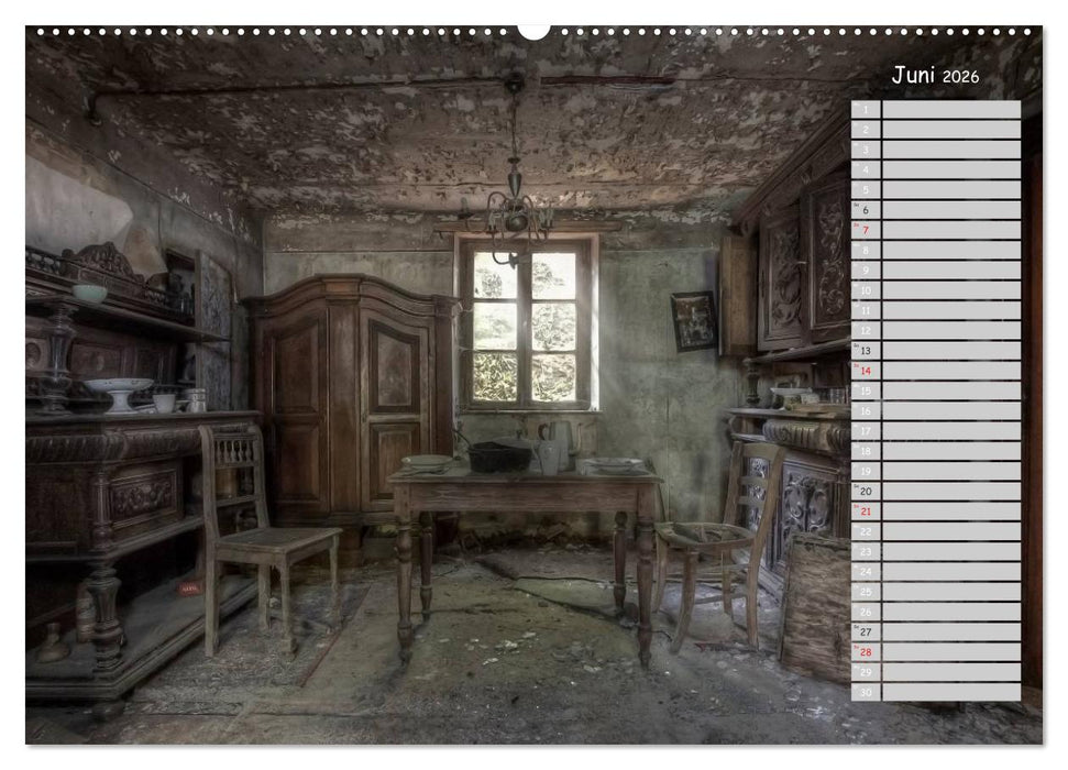 Lost Places - verlassene Orte (CALVENDO Premium Wandkalender 2026)