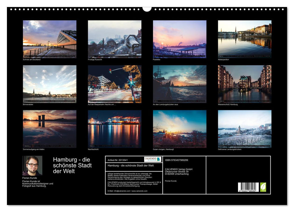 Hamburg - die schönste Stadt der Welt (CALVENDO Wandkalender 2026)
