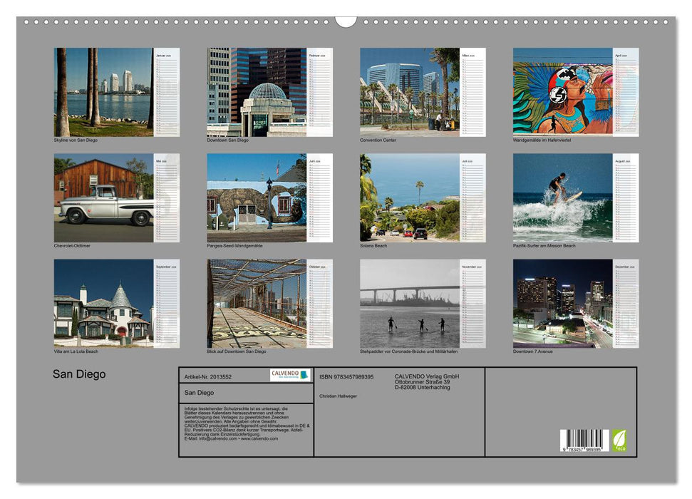 San Diego (CALVENDO Wandkalender 2026)