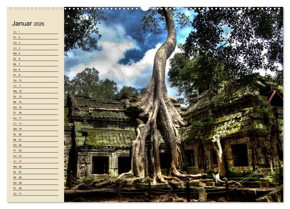 Kambodscha. Angkor Wat (CALVENDO Premium Wandkalender 2026)