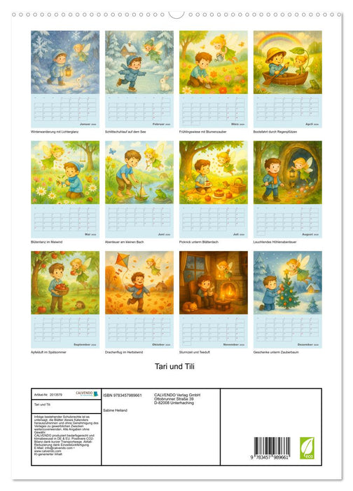 Tari und Tili (CALVENDO Premium Wandkalender 2026)