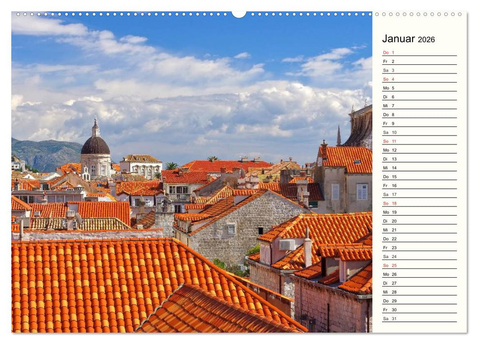 Dubrovnik - Perle der Adria (CALVENDO Wandkalender 2026)