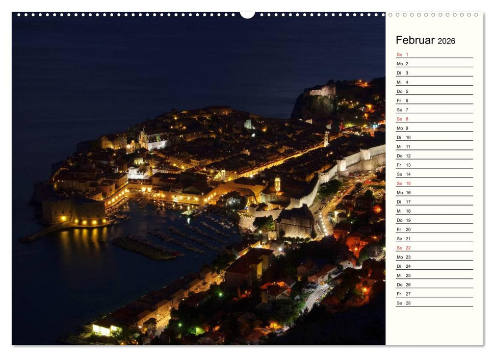 Dubrovnik - Perle der Adria (CALVENDO Wandkalender 2026)