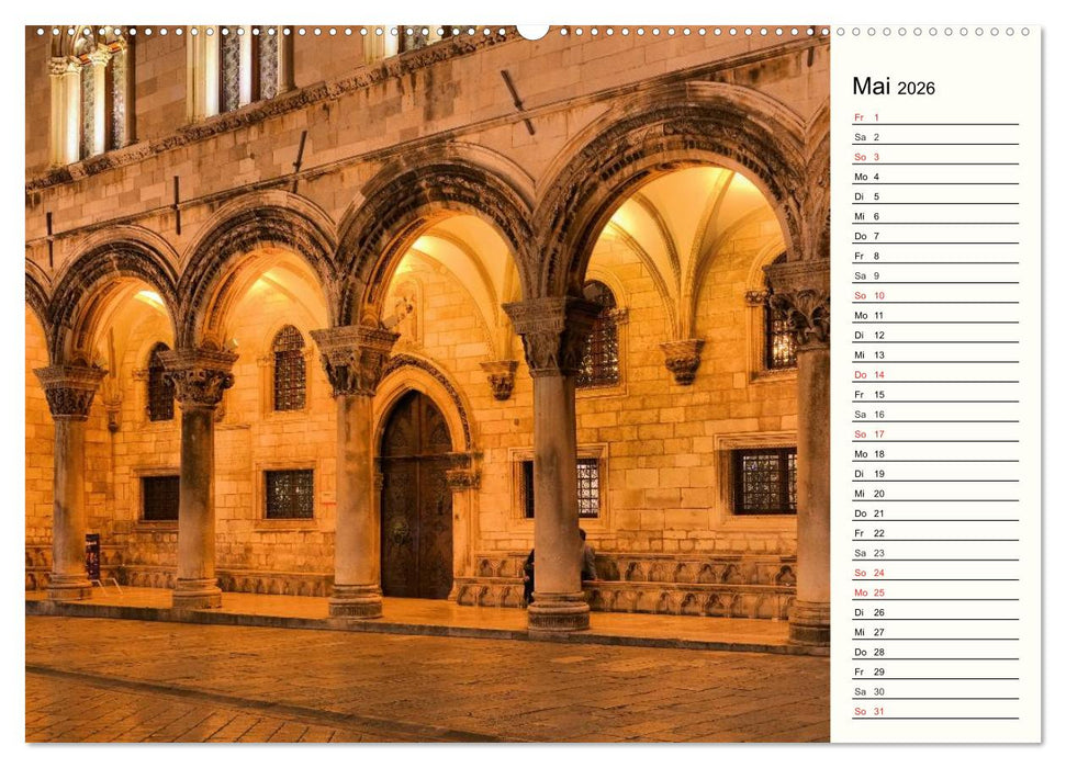 Dubrovnik - Perle der Adria (CALVENDO Wandkalender 2026)