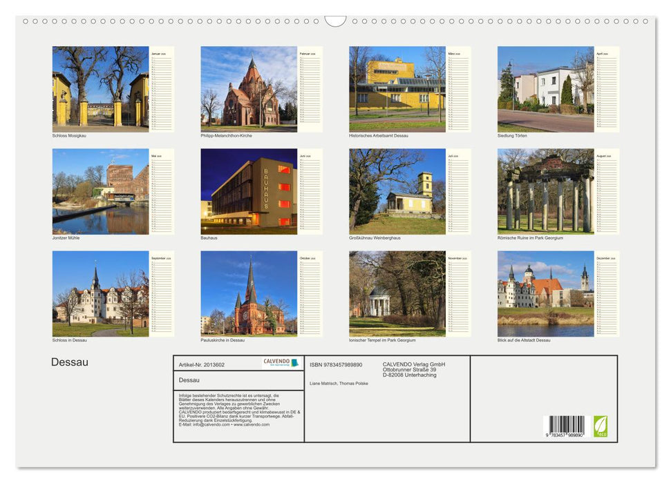 Dessau (CALVENDO Wandkalender 2026)