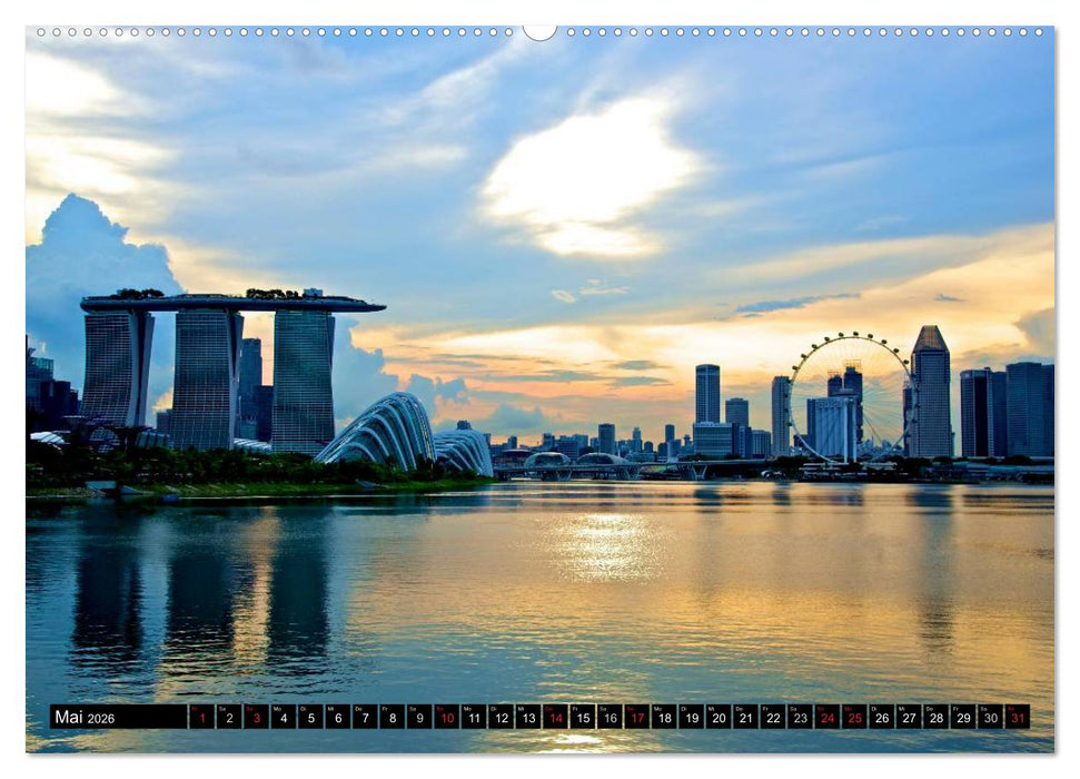 Singapur - Einzigartige Skylines (CALVENDO Wandkalender 2026)