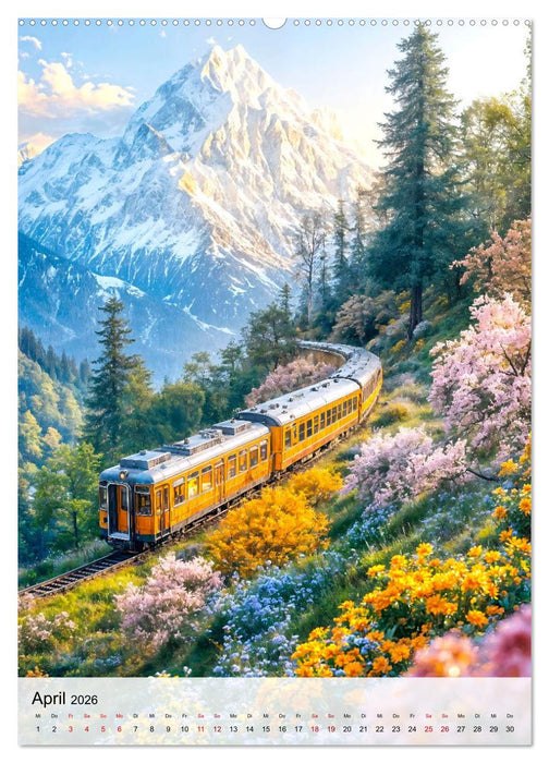 Eisenbahnen - Miniaturbahnen zwischen Fantasie und Fernweh (CALVENDO Premium Wandkalender 2026)