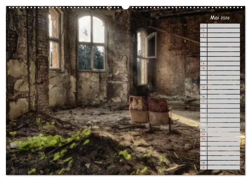 Lost Places - verlassene Orte (CALVENDO Wandkalender 2026)