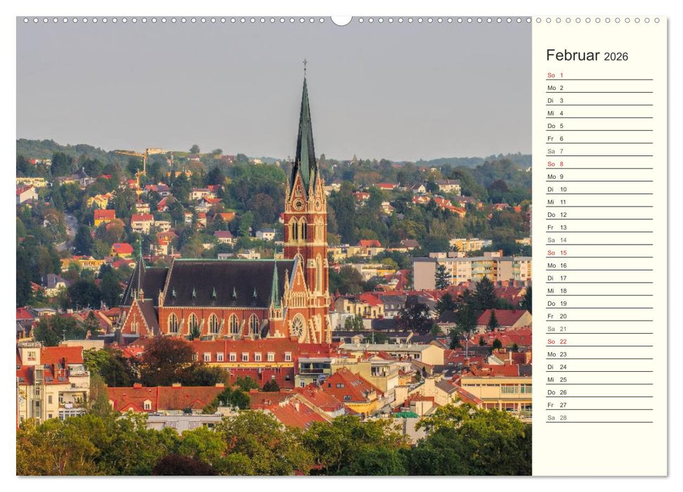 Graz - Metropole der Steiermark (CALVENDO Premium Wandkalender 2026)