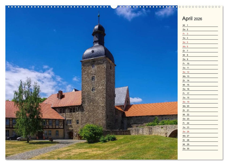 Burgen im Harz (CALVENDO Premium Wandkalender 2026)