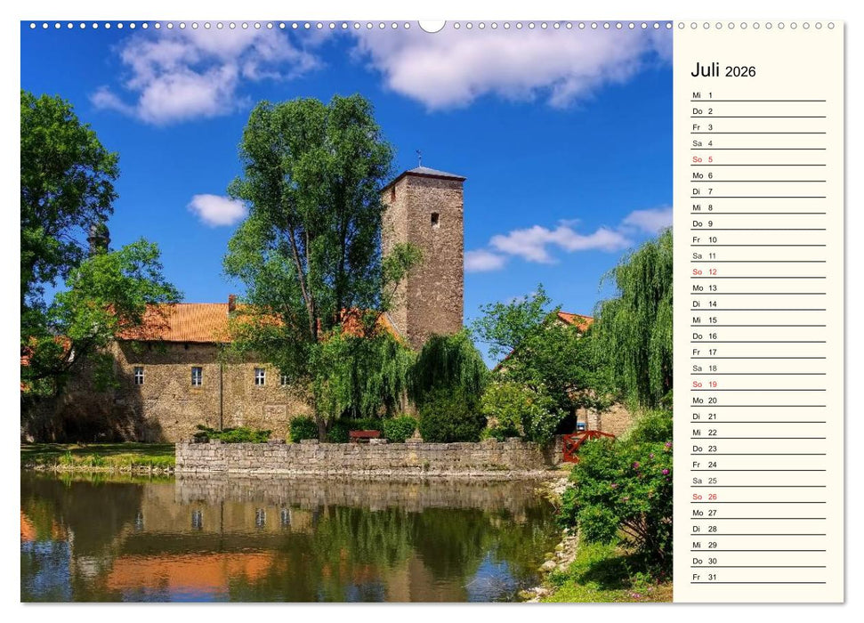 Burgen im Harz (CALVENDO Premium Wandkalender 2026)