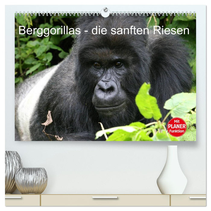 Berggorillas - die sanften Riesen (CALVENDO Premium Wandkalender 2026)