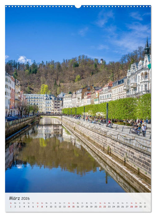 Karlsbad / Karlovy Vary - Heilbad im Westböhmischen Bäderdreieck (CALVENDO Wandkalender 2026)