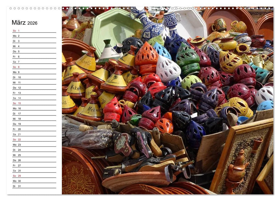 Marokko in Farbe (CALVENDO Premium Wandkalender 2026)