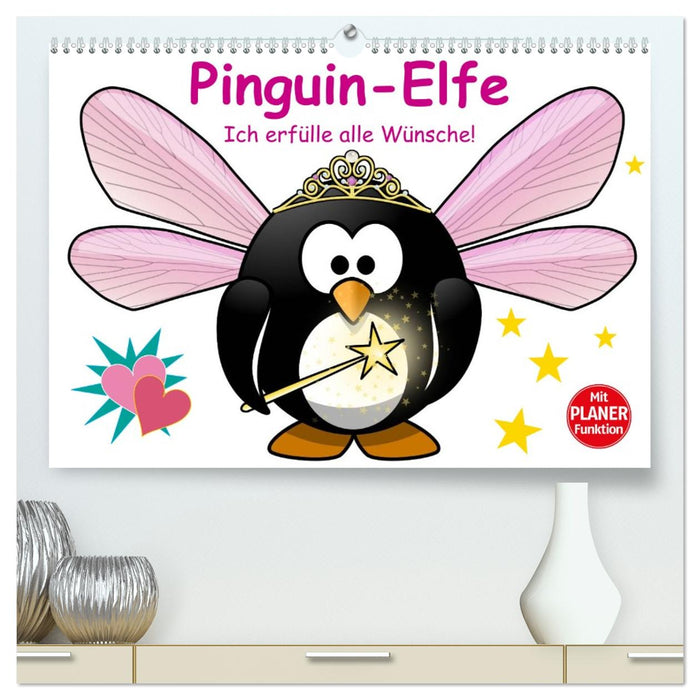 Pinguin-Elfe (CALVENDO Premium Wandkalender 2026)