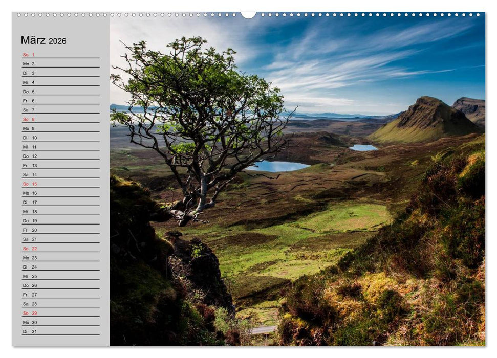Schottland. Herbe Naturschönheit (CALVENDO Wandkalender 2026)