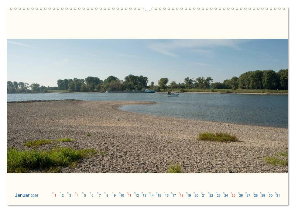 Am Rhein - Urdenbacher Kämpe (CALVENDO Premium Wandkalender 2026)