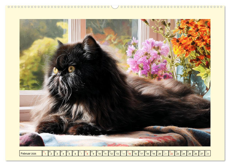 Perserkatzen. Zauberhaft, sanft, anhänglich und wunderschön (CALVENDO Wandkalender 2026)