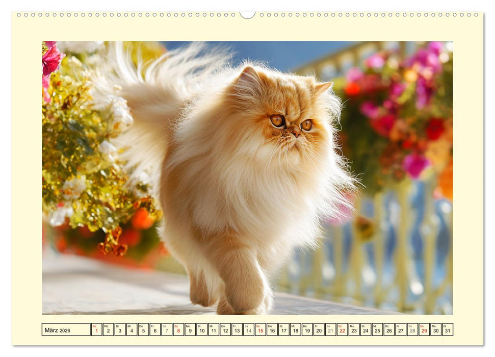 Perserkatzen. Zauberhaft, sanft, anhänglich und wunderschön (CALVENDO Wandkalender 2026)