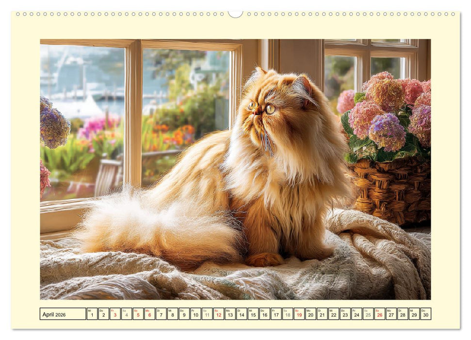 Perserkatzen. Zauberhaft, sanft, anhänglich und wunderschön (CALVENDO Wandkalender 2026)