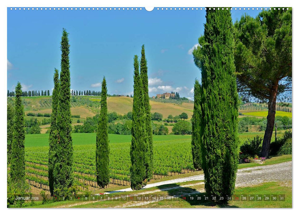 Toskana – Magie der Farben (CALVENDO Premium Wandkalender 2026)