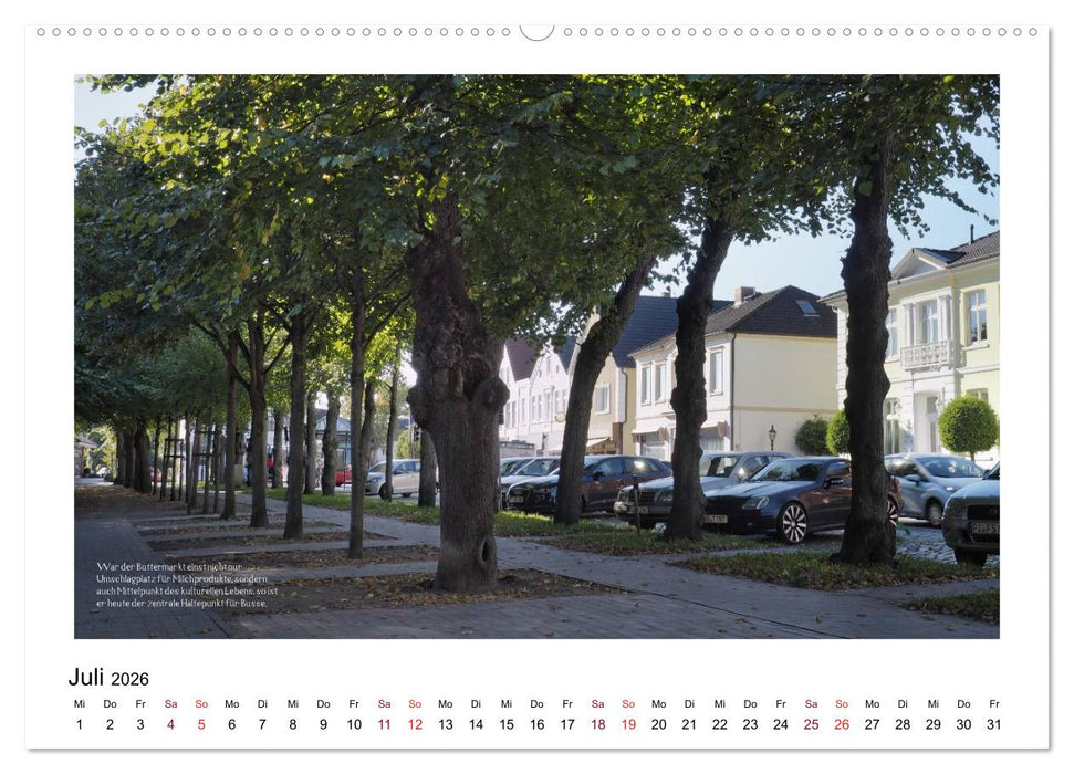 Rosenstadt Uetersen (CALVENDO Premium Wandkalender 2026)