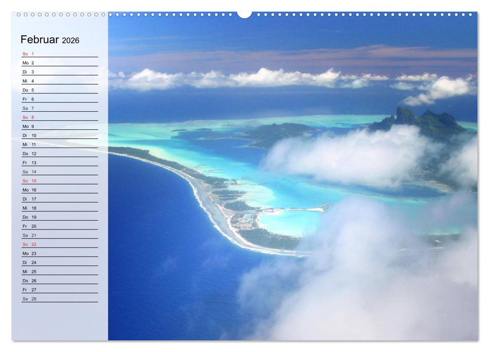 Südseeträume. Paradiese im Pazifik (CALVENDO Wandkalender 2026)