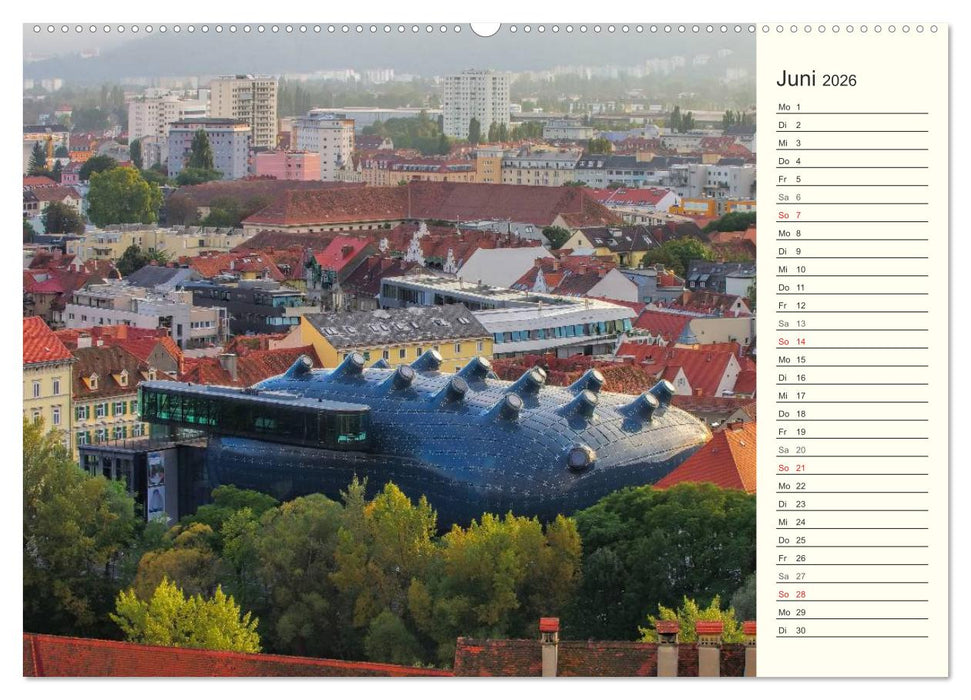 Graz - Metropole der Steiermark (CALVENDO Wandkalender 2026)