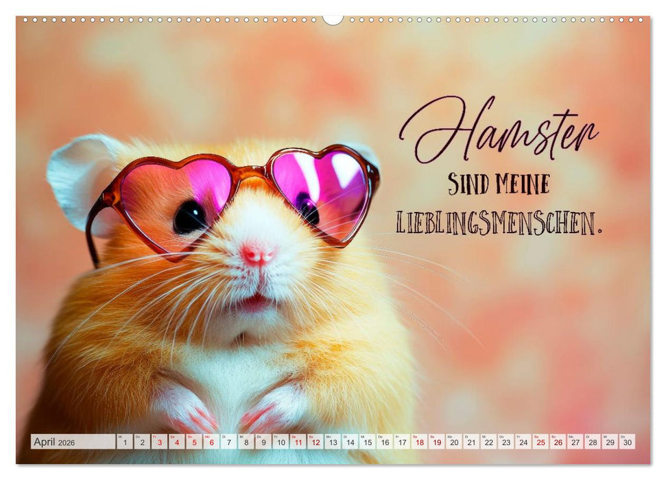 Hamsterhumor - Kleine Zuckerschnute, aber oho (CALVENDO Wandkalender 2026)